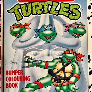 1990 Vintage Teenage Mutant Ninja Turtles Colouring Book